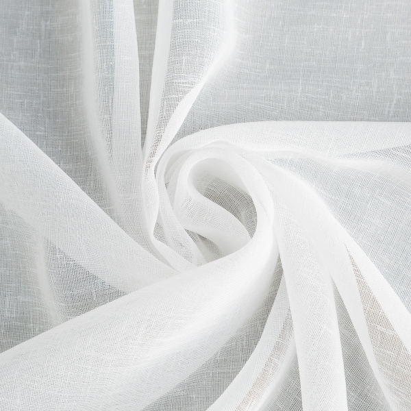 Biela záclona - prírodný materiál, metráž, veľmi obľúbená